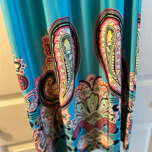 Boho Strapless Maxi Dress - Picture 2 of 6